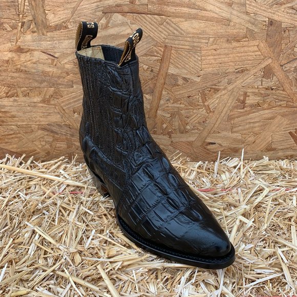 Men's Western Cowboy Half boot Crocodile Print Leather Botín Coco FREE SHIPPING - Picture 5 of 6